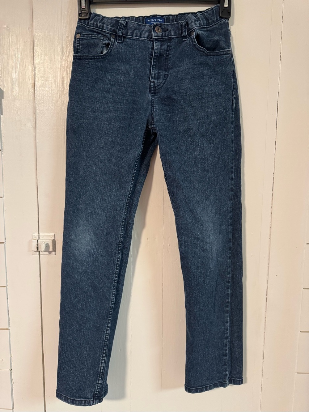 Arizona Jean Company Dark Blue Straight-Leg Boys Jeans